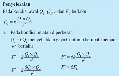 contoh soal hukum coulomb