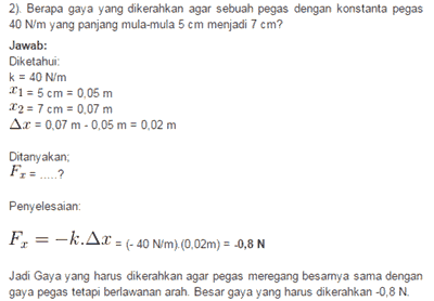 rumus hukum hooke