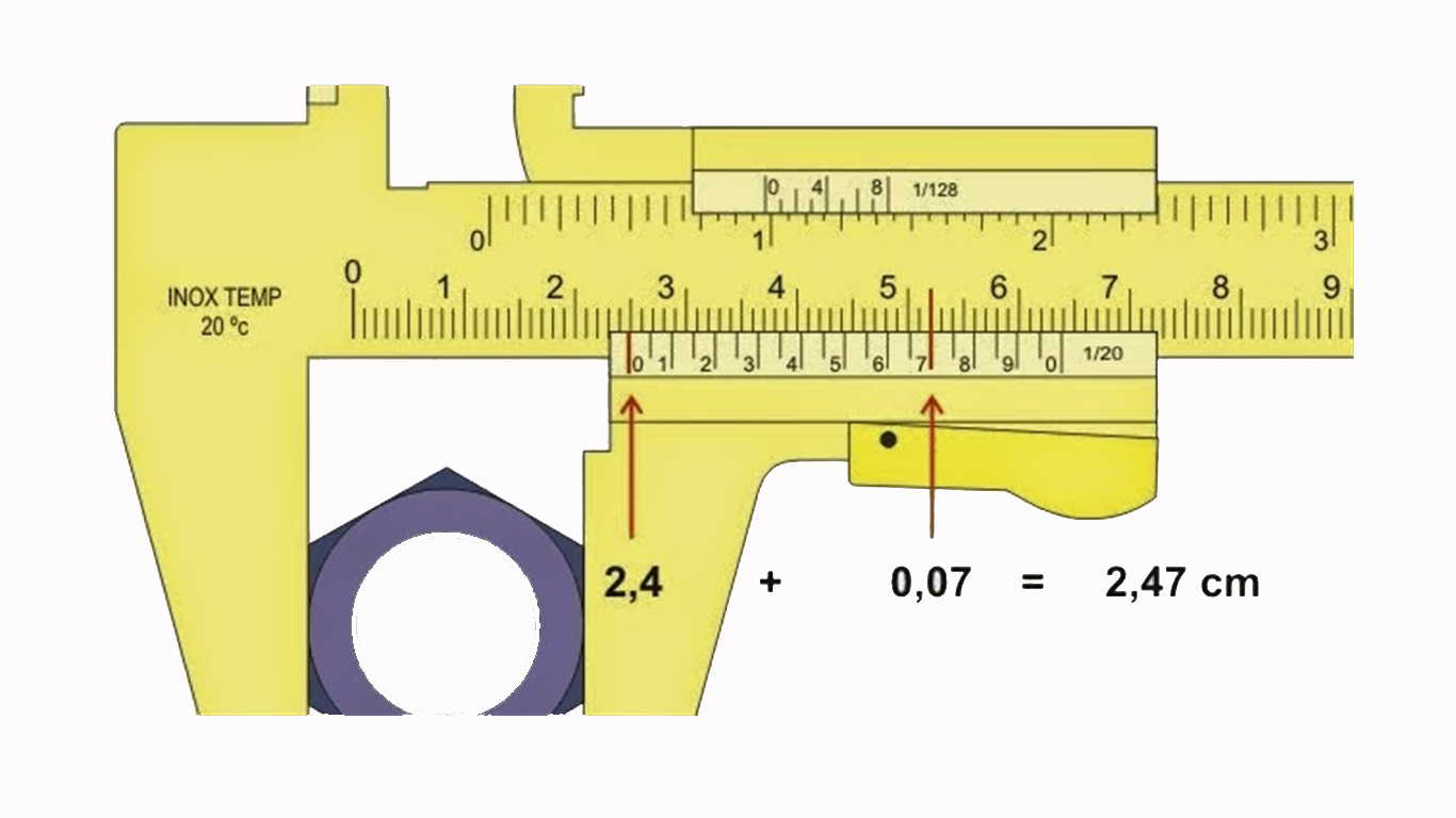 cara membaca jangka sorong ketelitian 0.05 mm