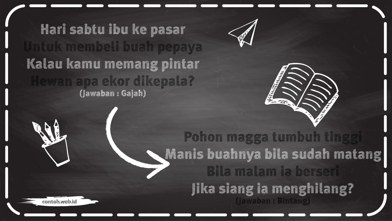 contoh pantun teka-teki