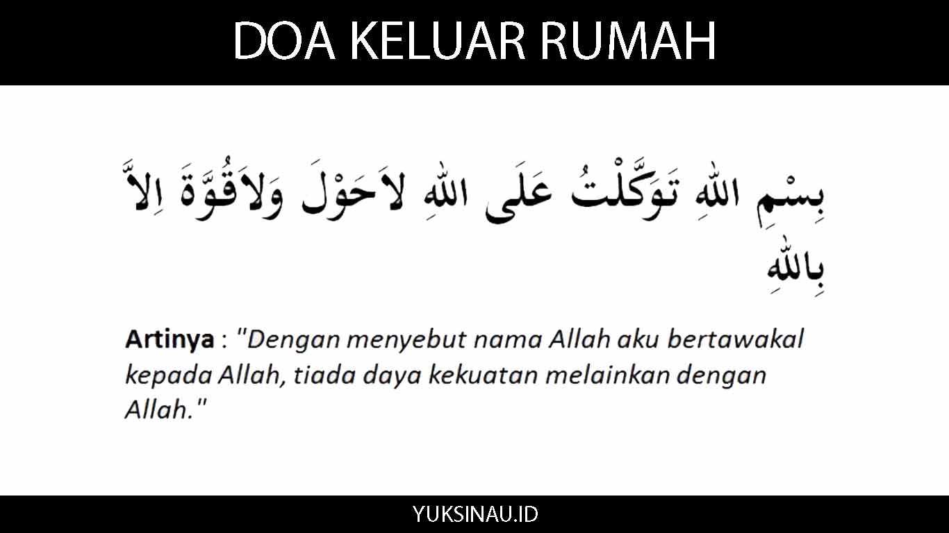 Doa Keluar Rumah