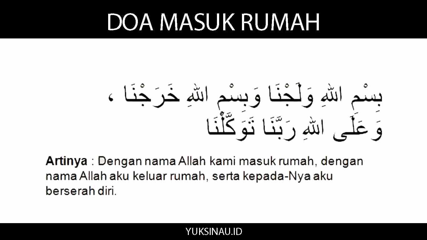 Doa Masuk Rumah