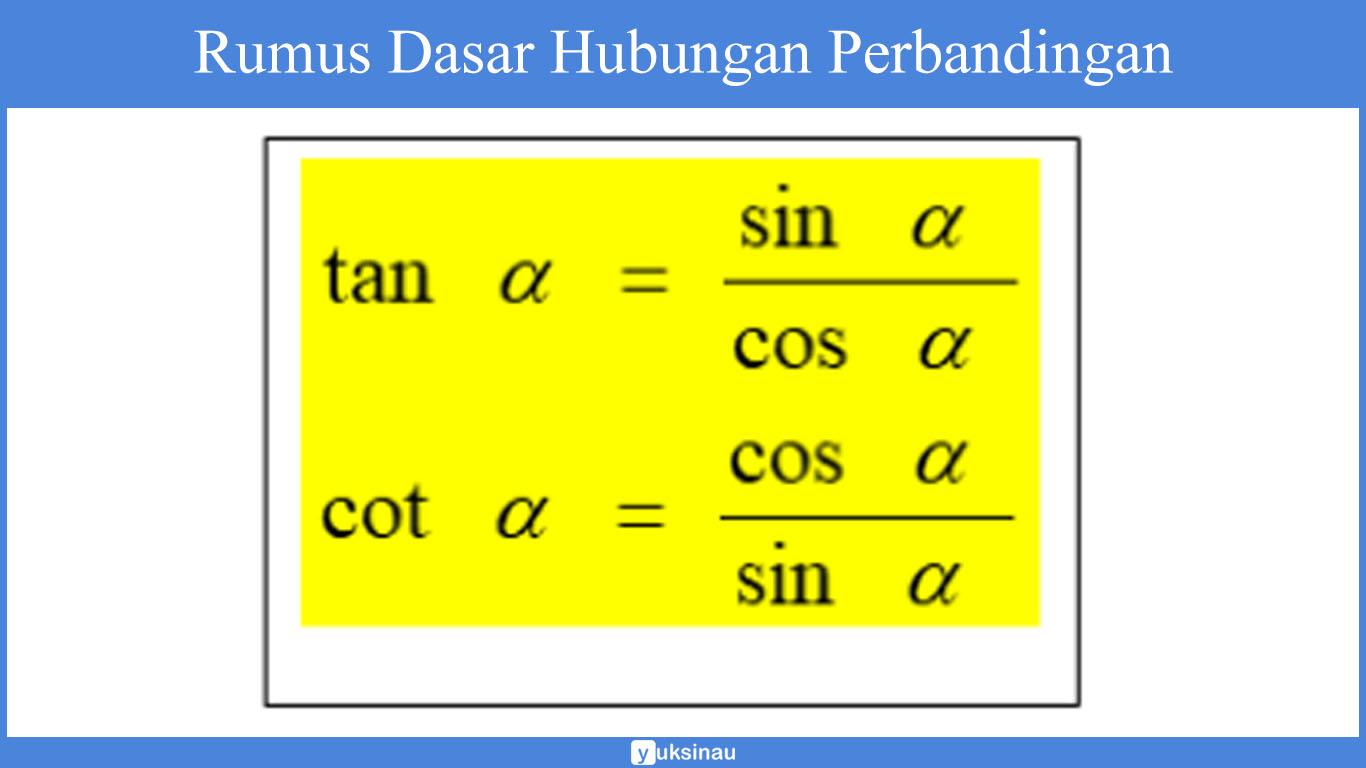 Rumus Dasar Hubungan Perbandingan