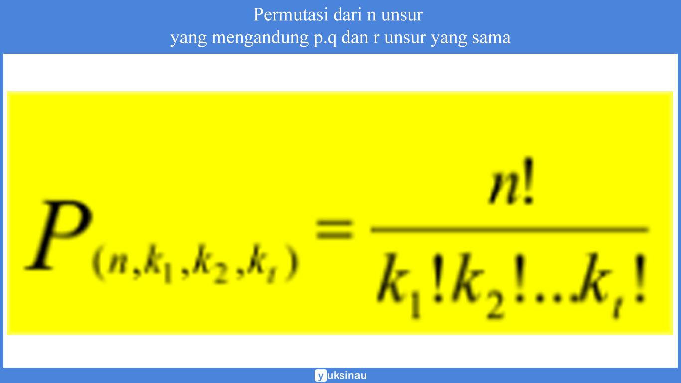 ciri-ciri soal permutasi dan kombinasi