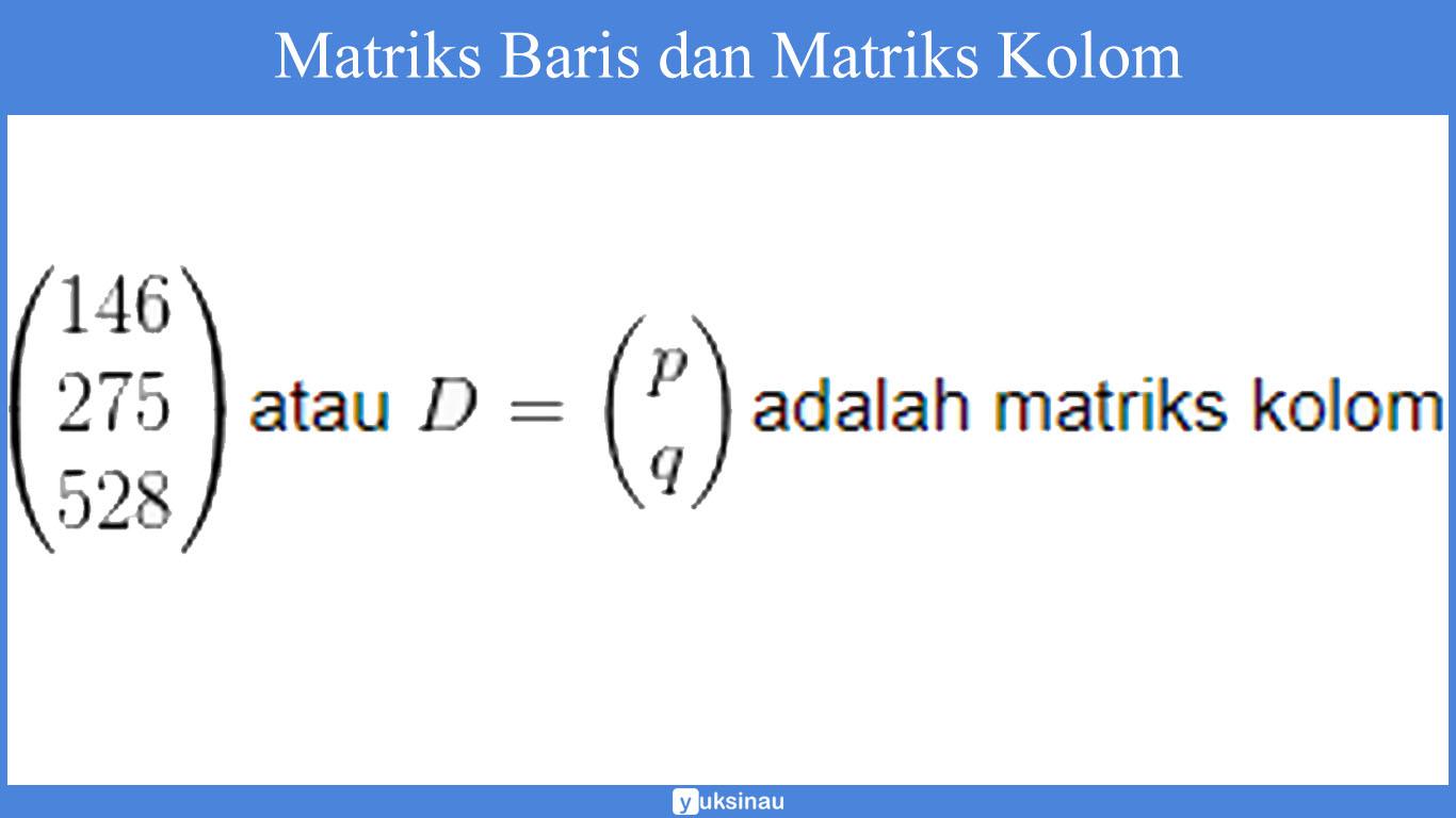contoh soal elemen matriks