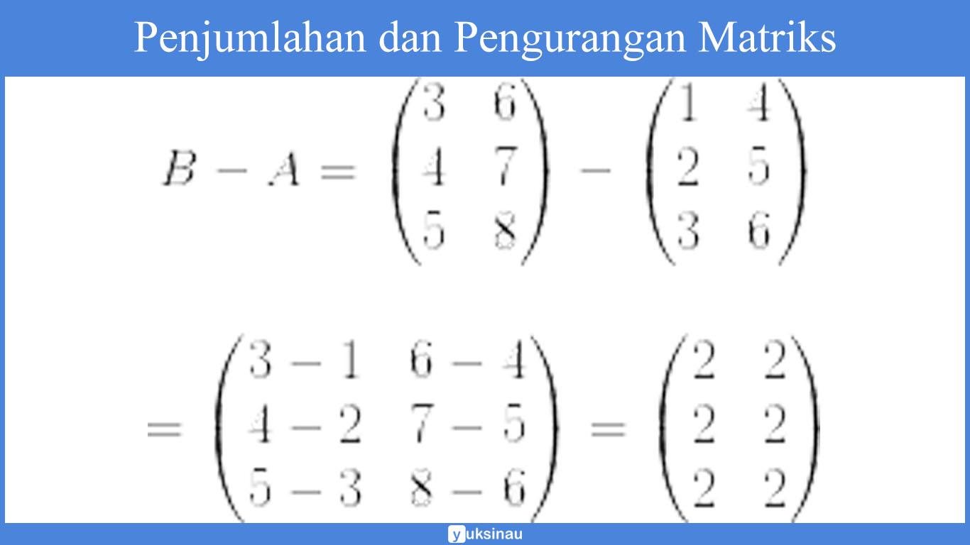 contoh soal matriks