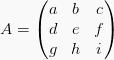 determinan ordo 3×3 (aturan Sarrus)