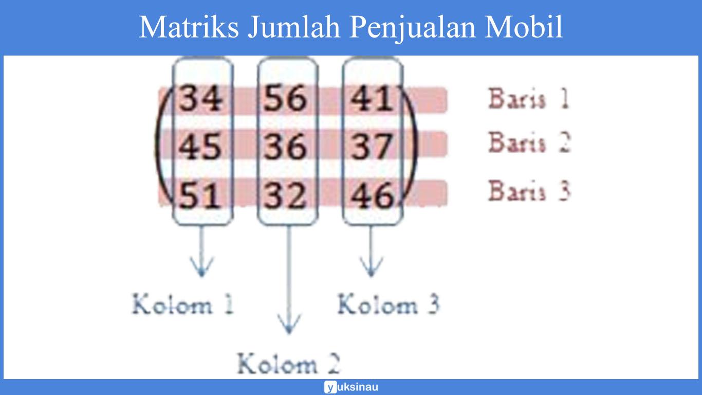 elemen matriks adalah