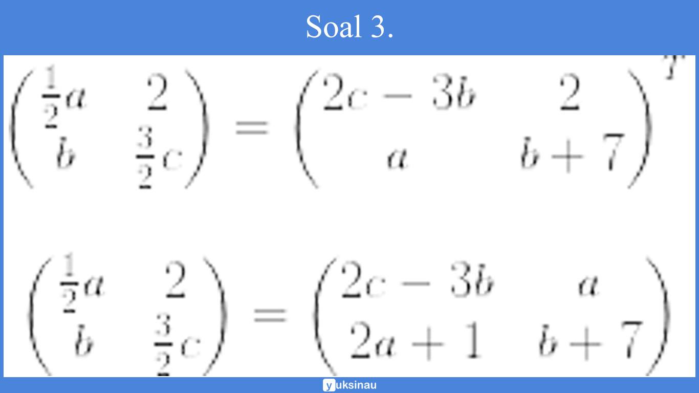 elemen matriks soal 3