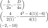 fungsi kuadrat y=x2+4x-6