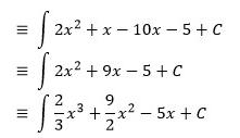 integral tak tentu 2