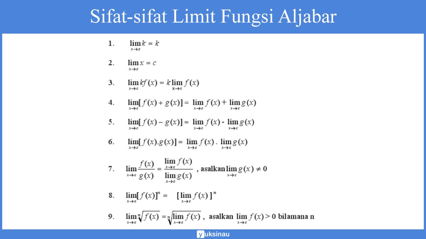 limit fungsi aljabar akar