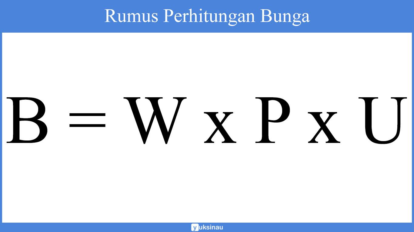 rumus aritmatika sosial bunga