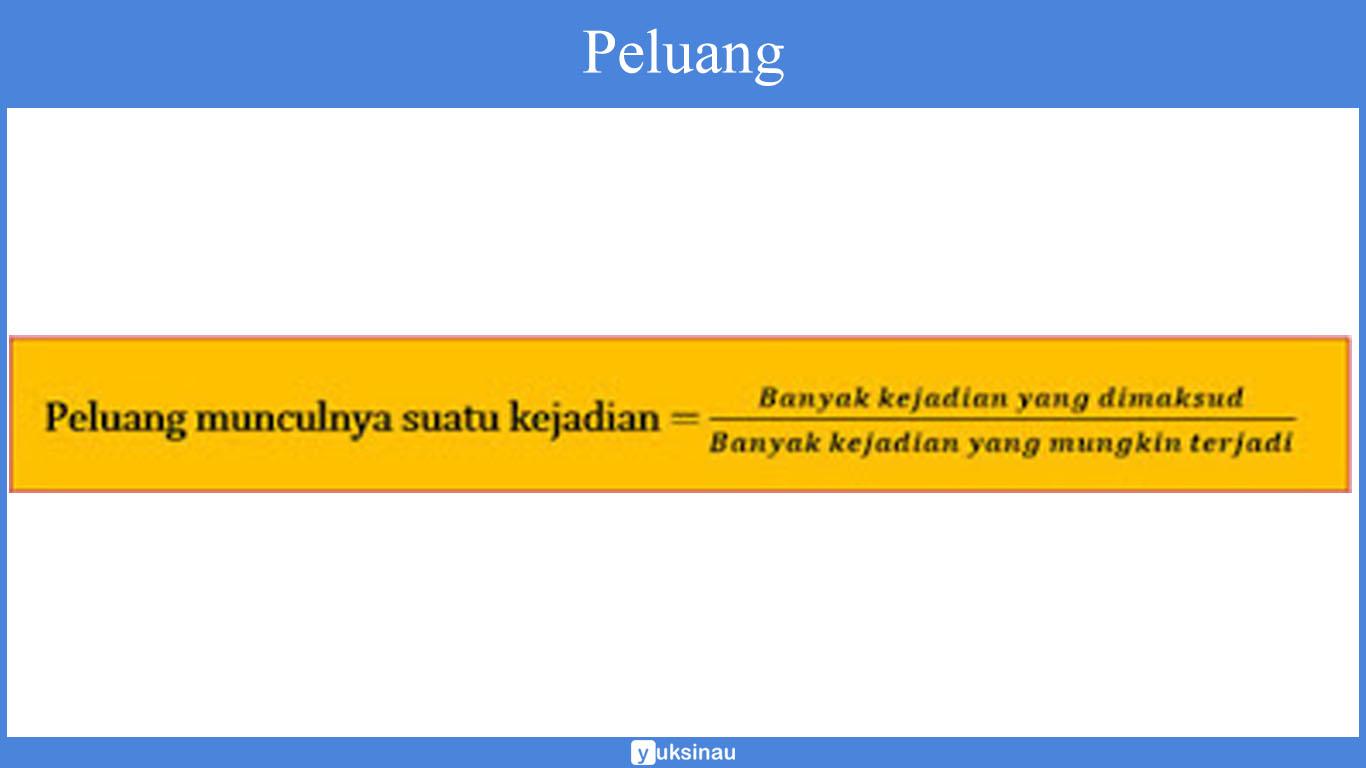 rumus peluang statistika