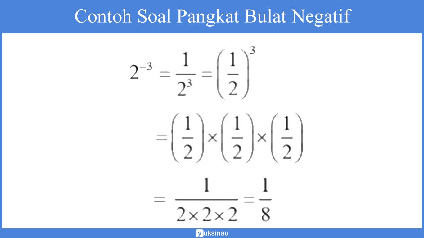 bilangan berpangkat negatif