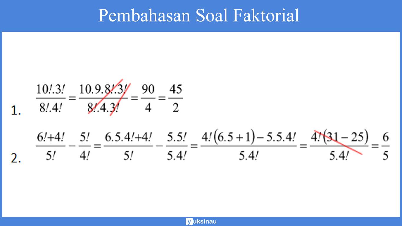 pembahasan Faktorial 