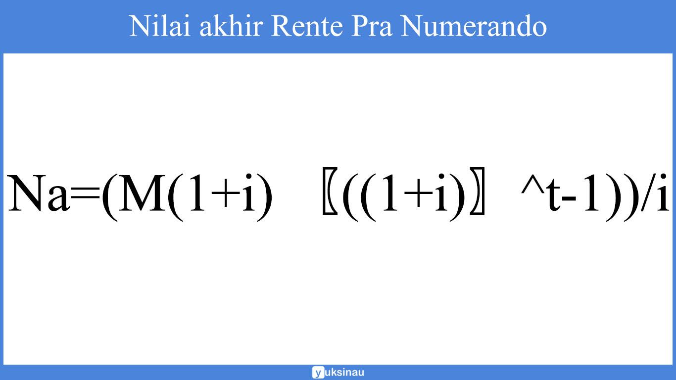 rente matematika keuangan