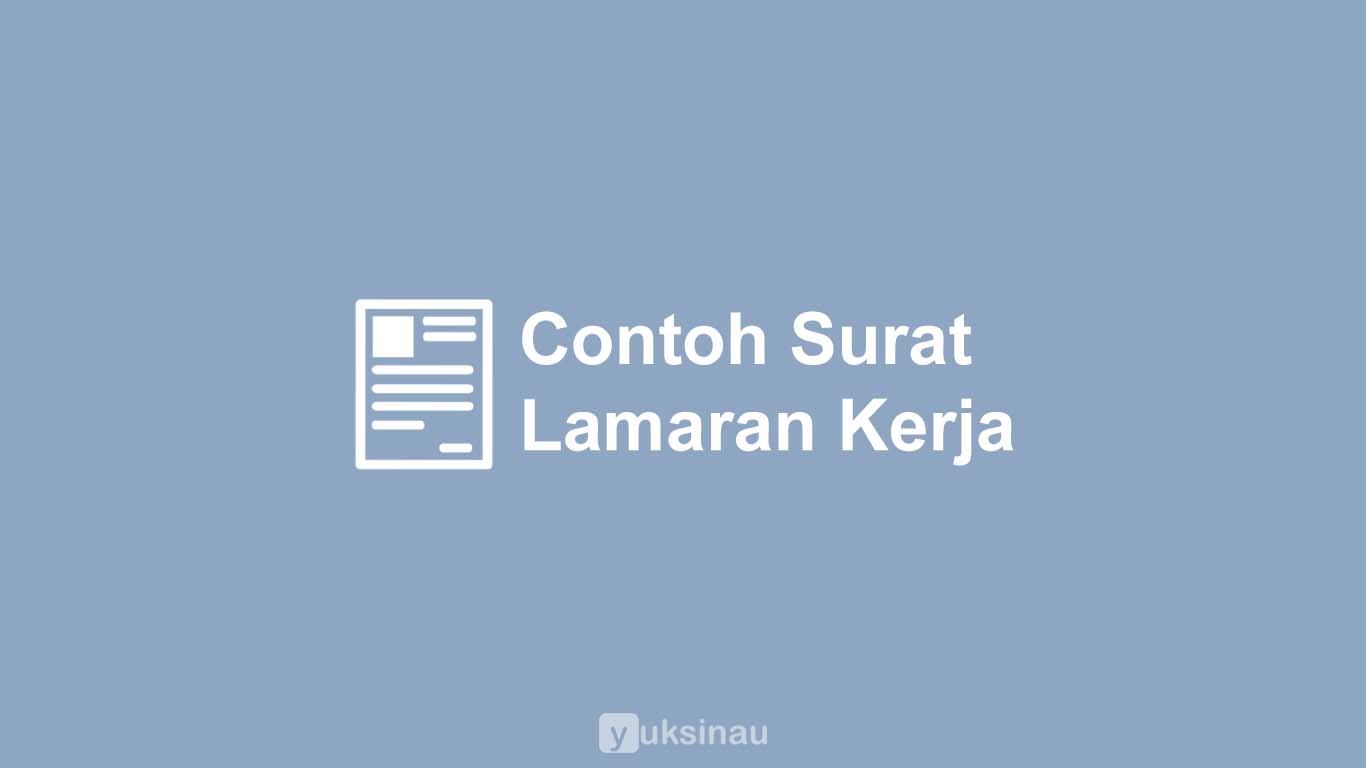 Contoh Surat Lamaran Kerja