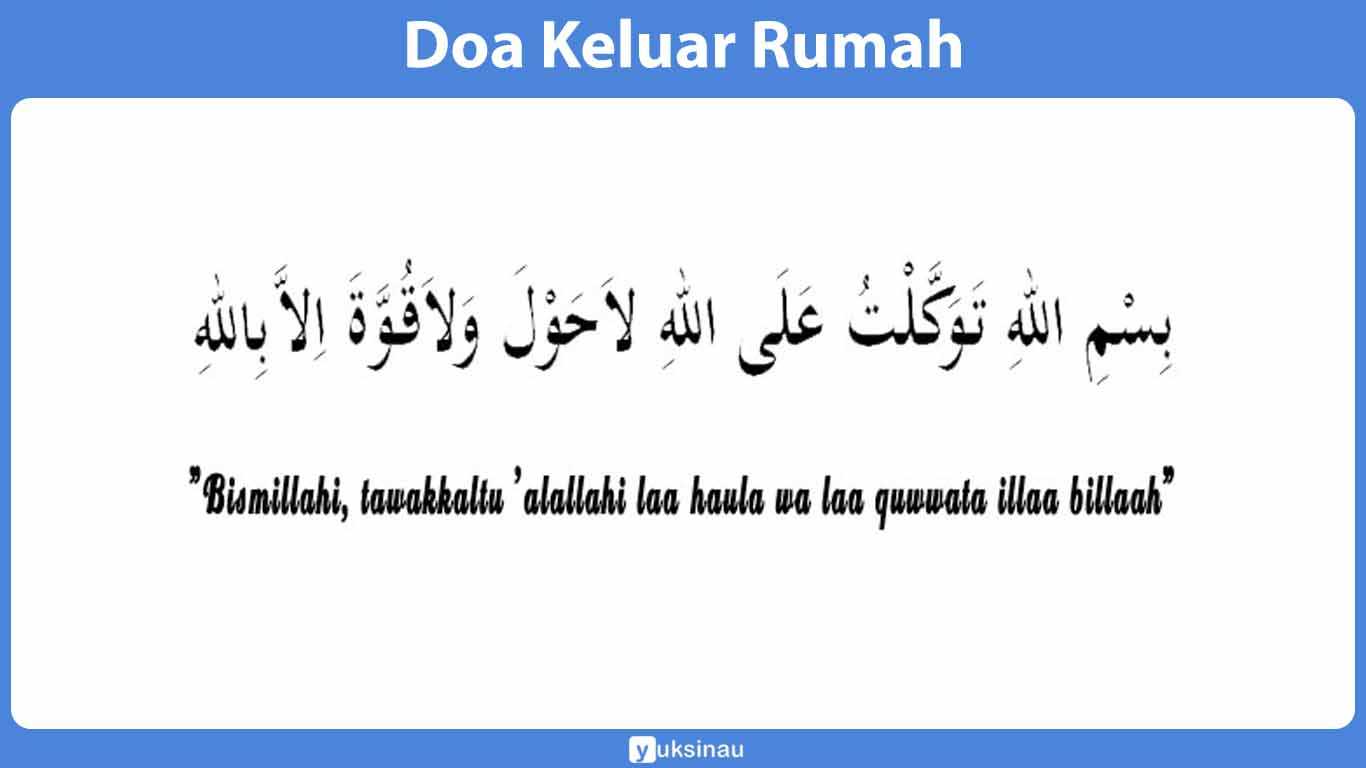 Doa Keluar Rumah