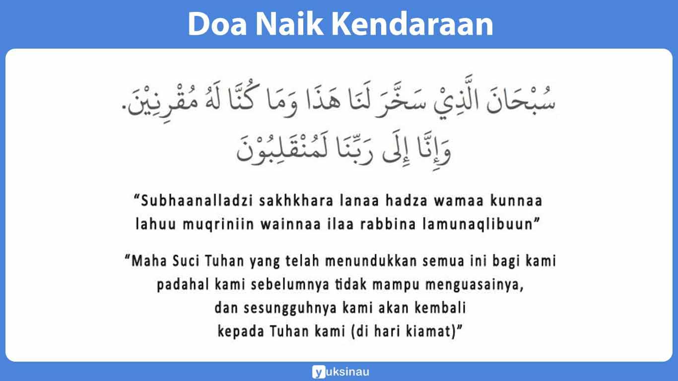 Doa Naik Kendaraan