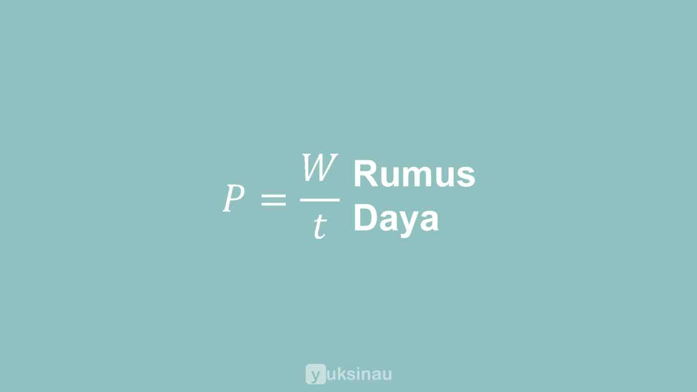 Rumus Daya