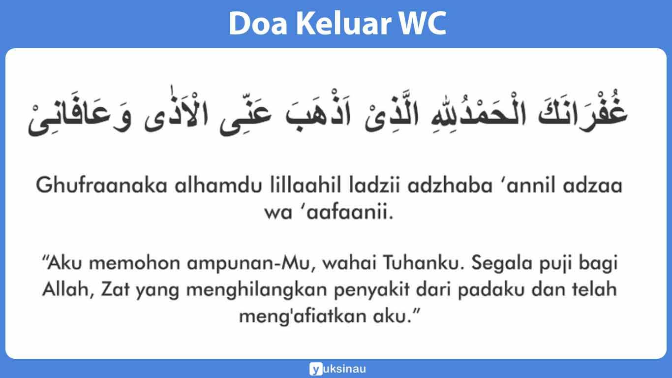 Doa Keluar WC