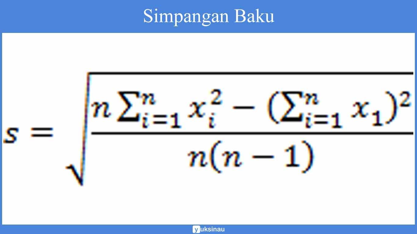 mencari simpangan baku