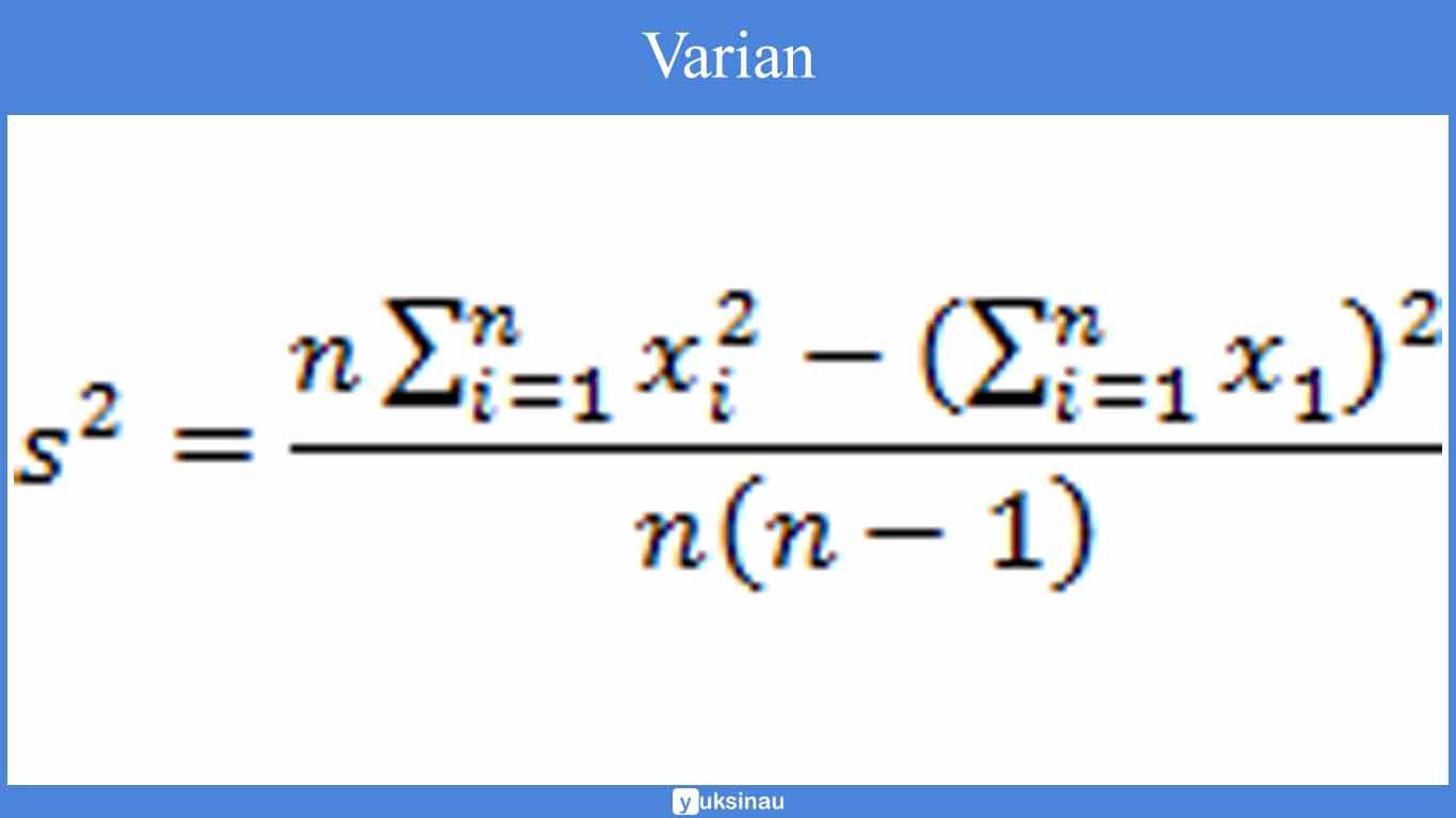 rumus varian