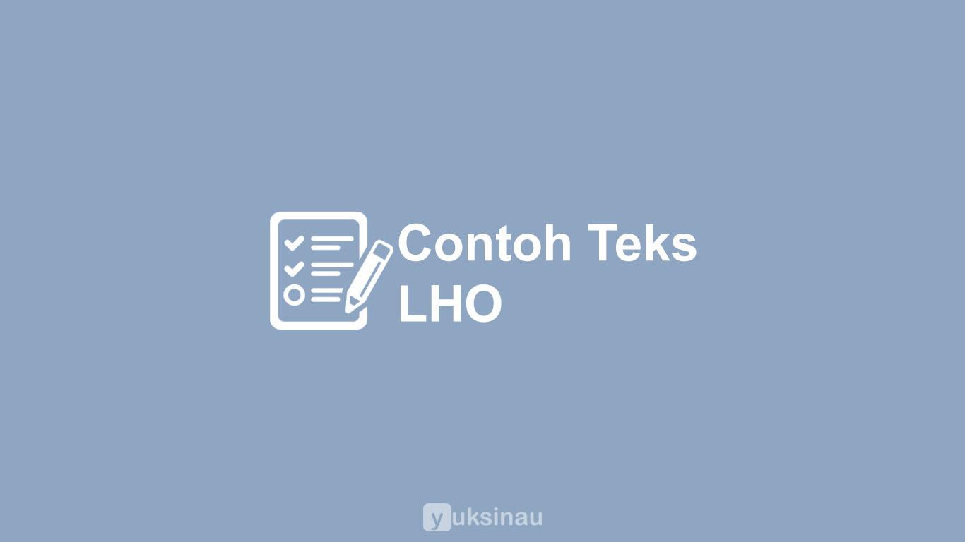 Contoh Teks Laporan Hasil Observasi