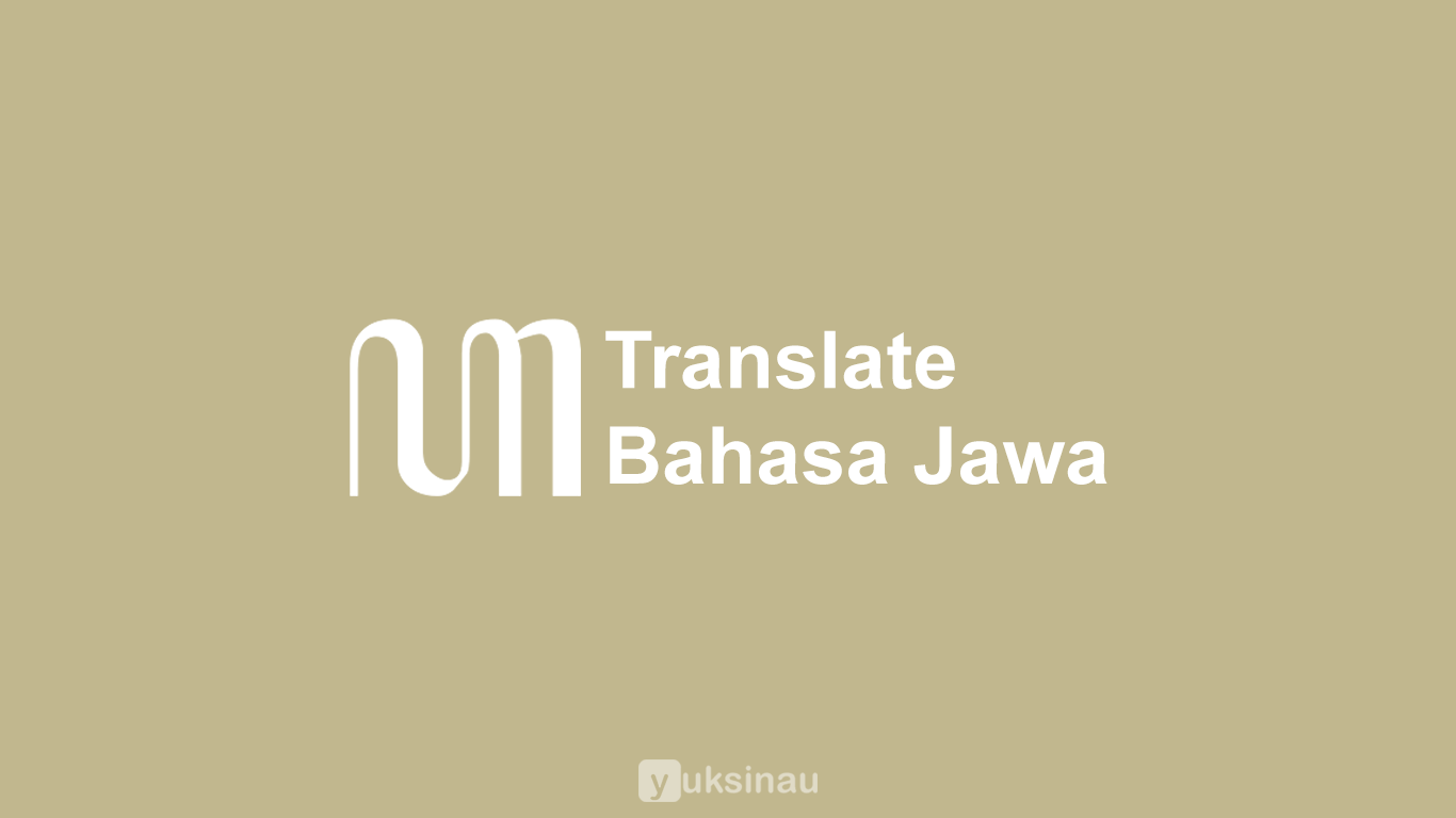 Translate Bahasa Jawa