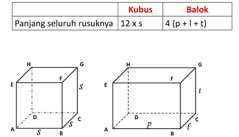 gambar balok dan kubus