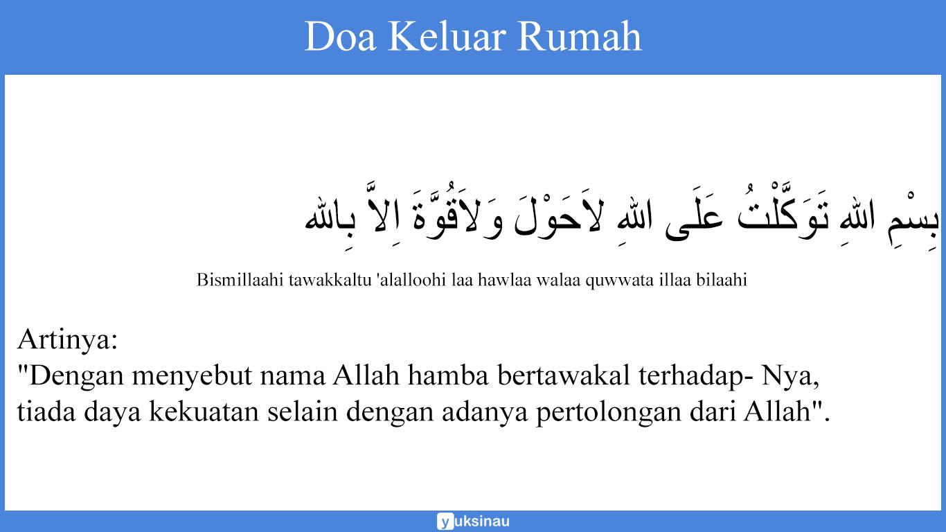 Doa Keluar Rumah