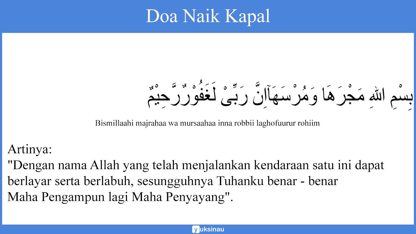 Doa Naik Kapal