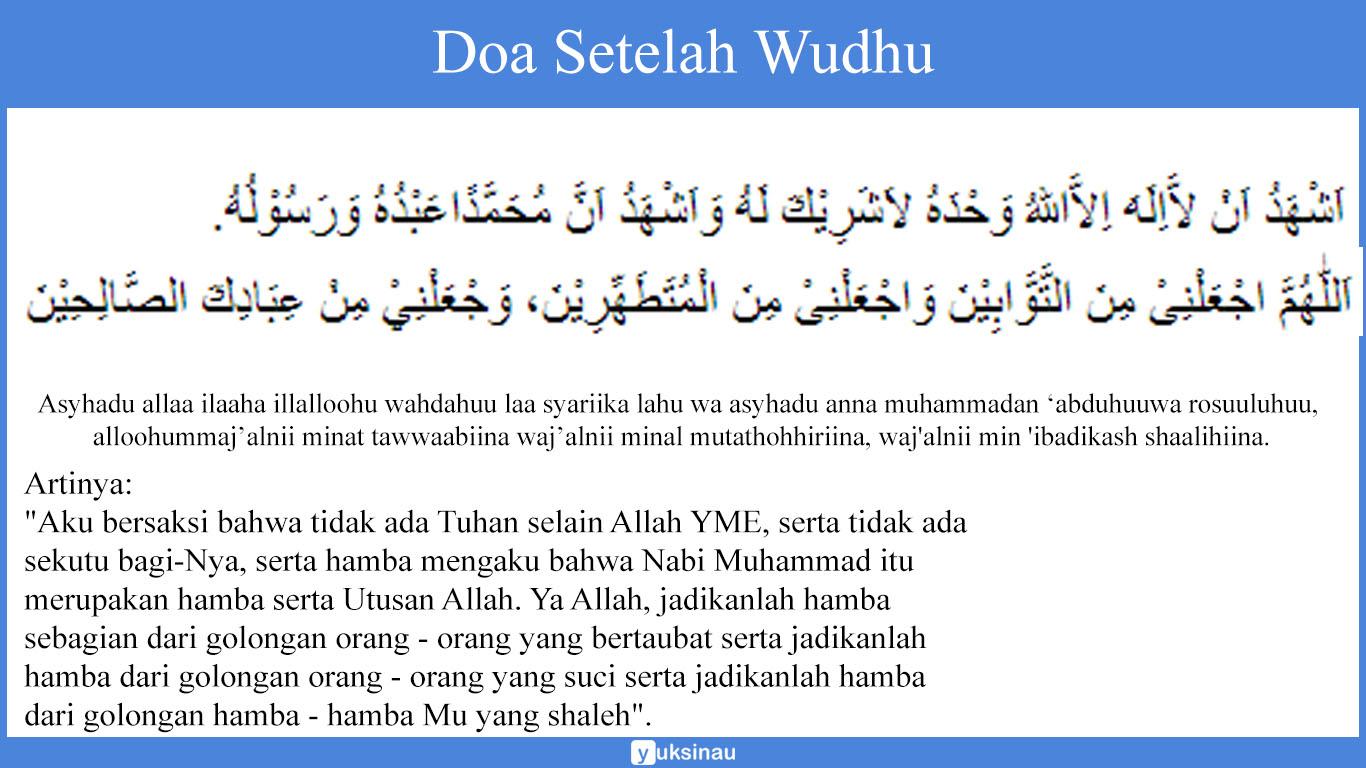 Doa Setelah Wudhu