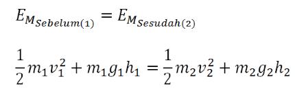 rumus hukum kekekalan energi