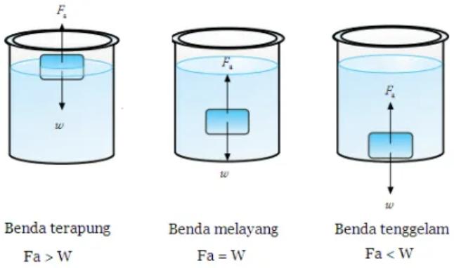 terapung melayang tenggelam