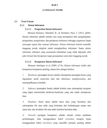 contoh landasan teori proposal penelitian kualitatif