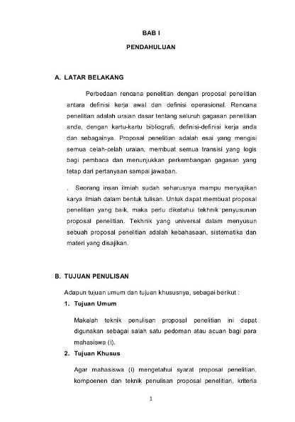 contoh tujuan penelitian karya ilmiah