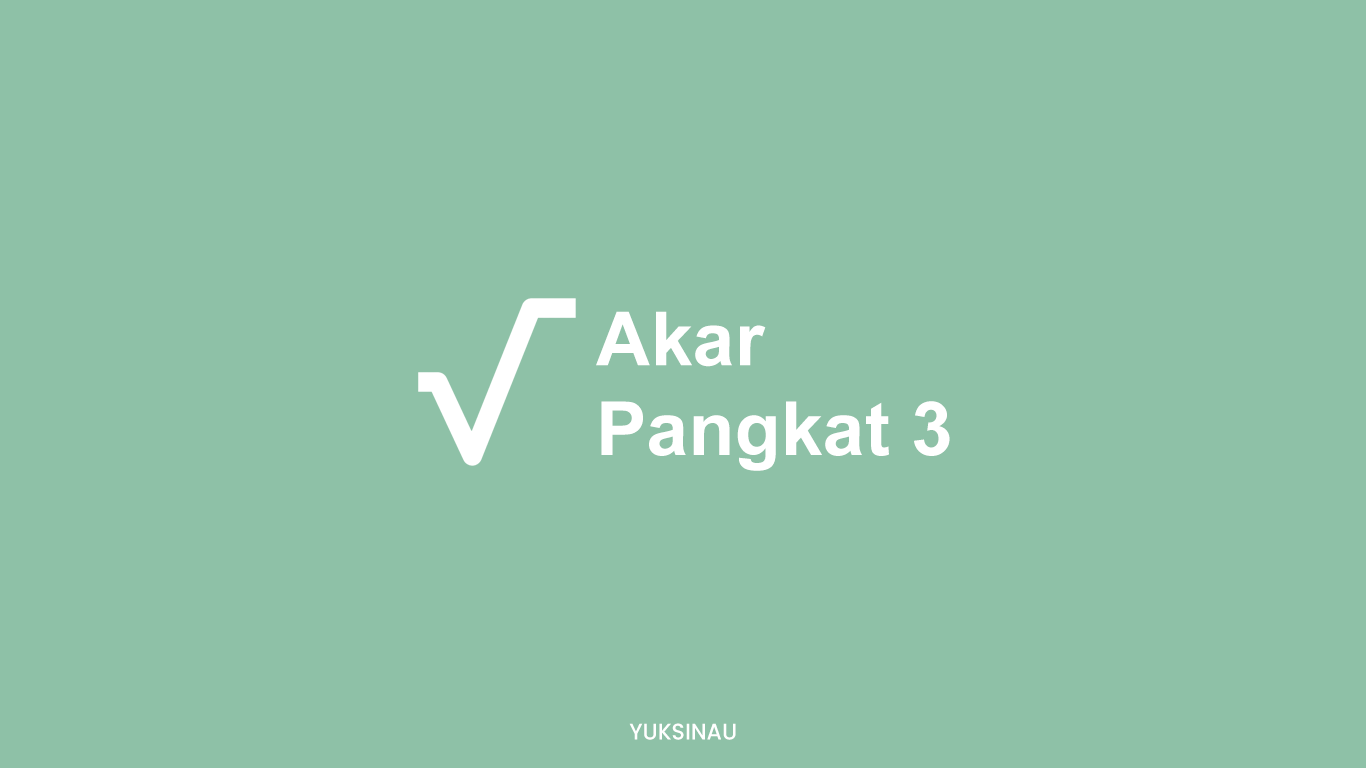 Akar Pangkat 3