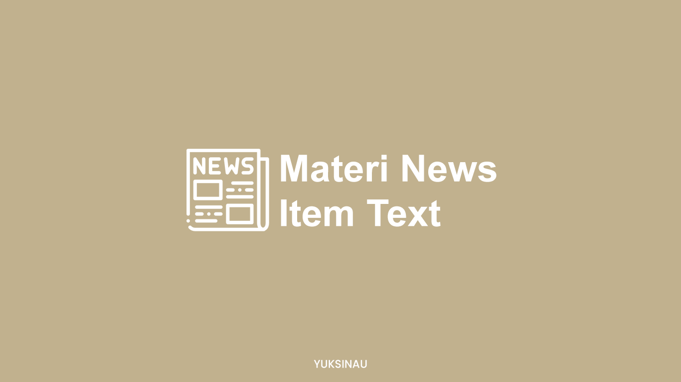 Materi News Item Text