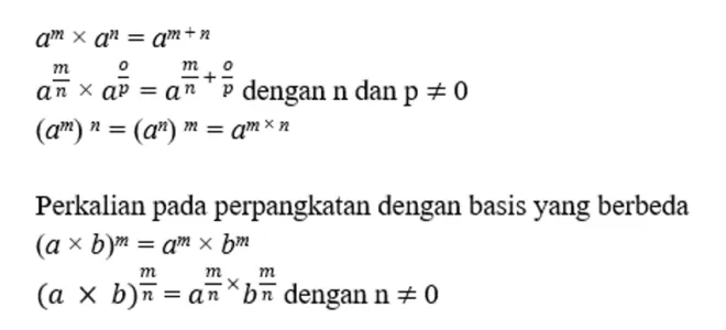 Perkalian pada Perpangkatan