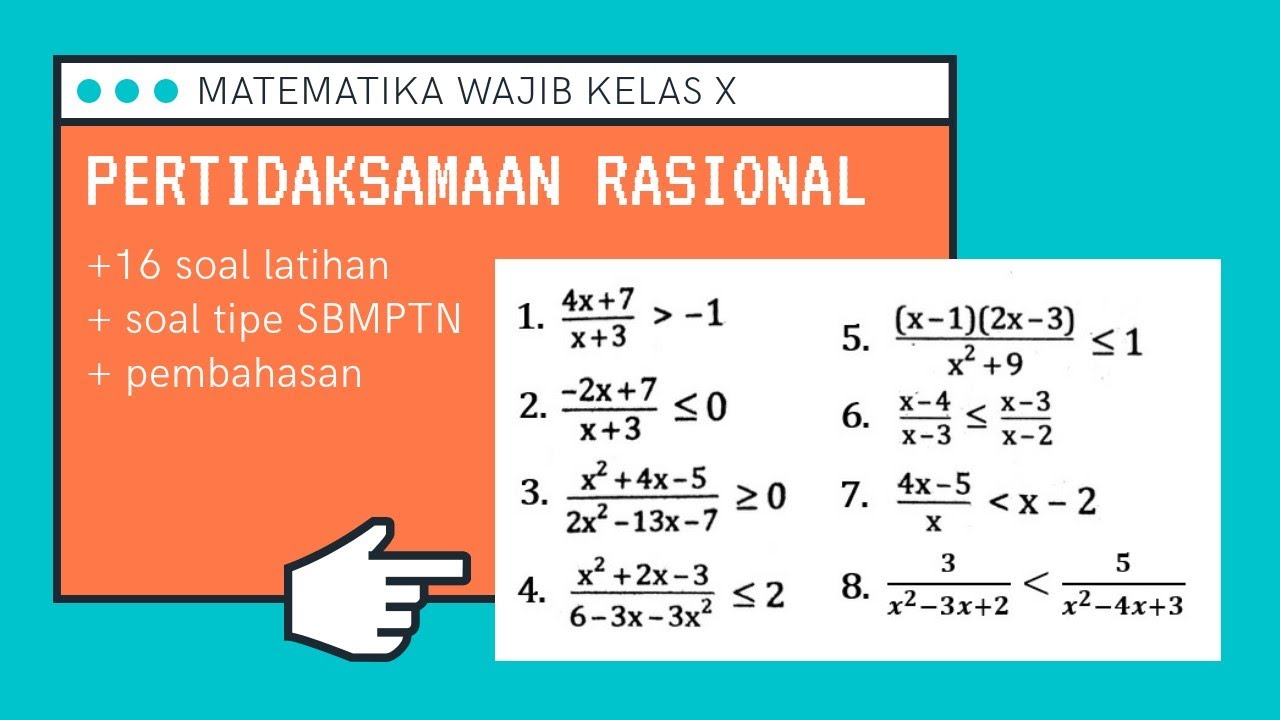 Pertidaksamaan Rasional