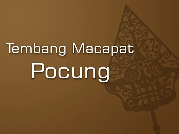 Tembang Pocung (Pucung)