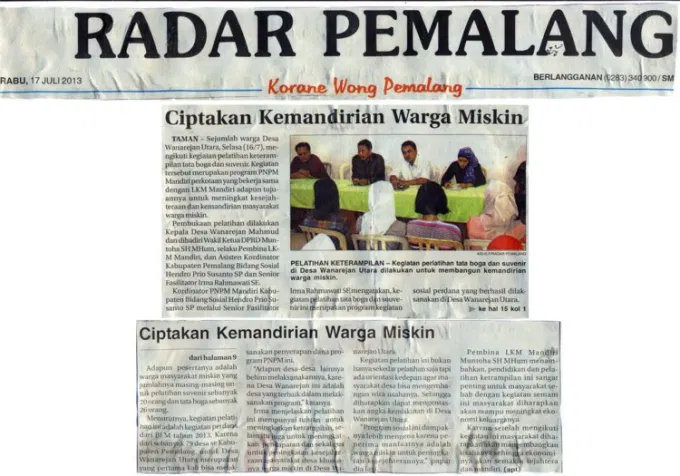 contoh kliping koran